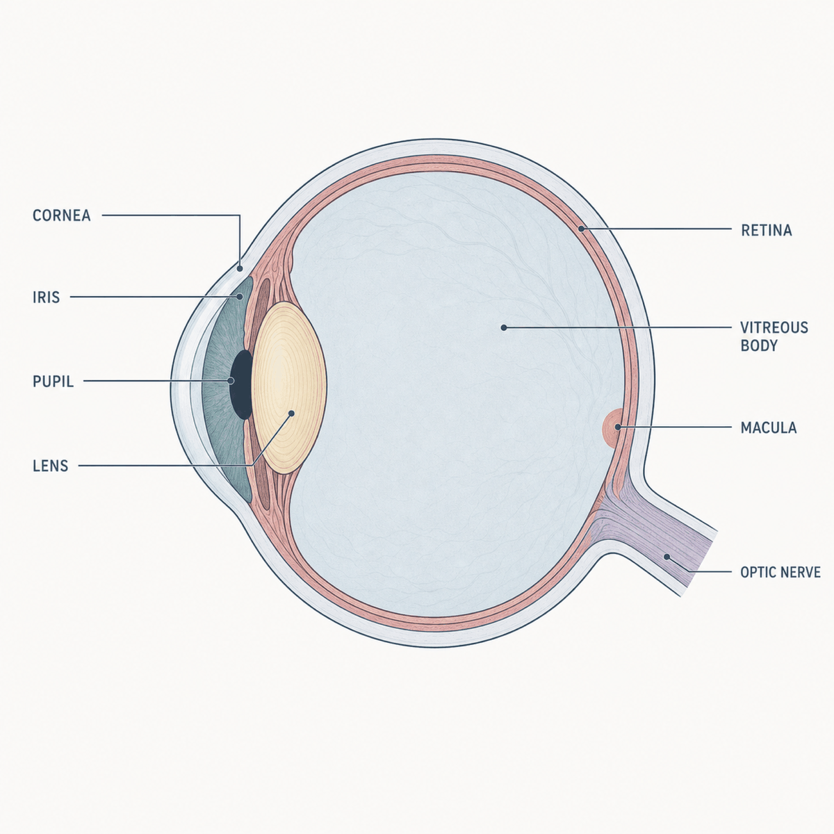 Eye anatomy diagram